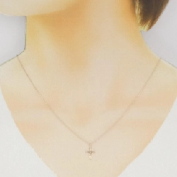 K10PG Vòng cổ kim cương chéo 0.01CT - Hàng hiệu Chính hãng 859635