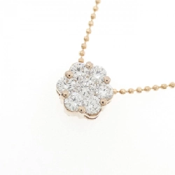 K18PG Hoa Kim Cương Dây Chuyền 0.50CT - Hàng hiệu Chính hãng 858908