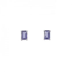 K10WG Iolite Bông tai - Hàng hiệu Chính hãng