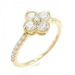 Nhẫn kim cương hoa K18YG 0.501CT