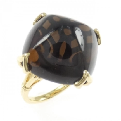 Nhẫn đá quý khói K18YG - Hàng hiệu Authentic