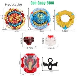 📌 Đồ Chơi Con Quay B188 Kèm Tay Quay | Con Quay BEYBLADE B188 324804