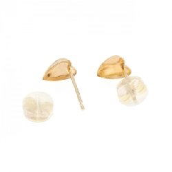 K18YG Bông tai hình trái tim - Hàng hiệu Chính hãng 875778