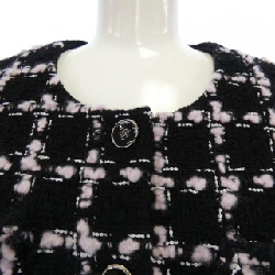 CHANEL LOOK12 P80405V72615 25B Áo khoác không cổ - Hàng hiệu Authentic 822462