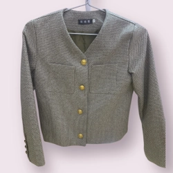 Áo blazer dạ tweed nữ, size M  360155