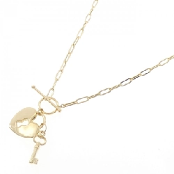 K18YG Mặt Dây Chuyền Hình Tim × Chìa Khóa - Hàng hiệu Chính Hãng 857234