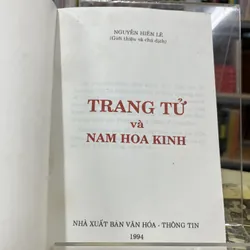 TRANG TỬ NAM HOA KINH - NGUYỄN HIẾN LÊ 720102