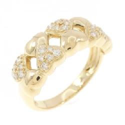 Nhẫn kim cương hình trái tim K18YG 0.22CT - Hàng hiệu Authentic