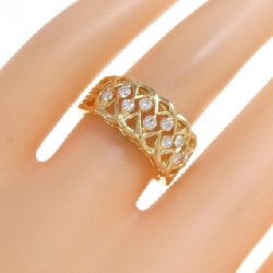 Nhẫn kim cương K18YG 0.32CT 668058