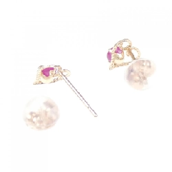 K10PG Bông tai hình trái tim Ruby - Hàng hiệu Chính hãng 872585