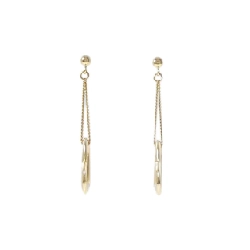 K18YG Bông tai hình trái tim - Hàng hiệu Chính hãng 866817