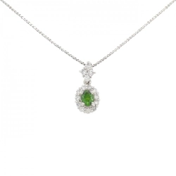 Dây chuyền Demantoid Garnet PT900/PT850 0.37CT - Hàng hiệu Chính hãng