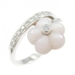 Nhẫn hoa ngọc trai mẹ K18WG - Hàng hiệu Authentic