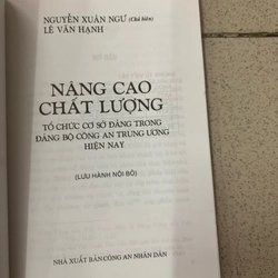 Nâng cao chất lượng tổ chức cơ sở Đảng trong Đảng bộ công an trung ương hiện nay  279535