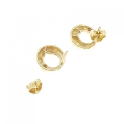 Bông tai kim cương 750YG 0.02CT - Hàng hiệu Chính hãng 873394