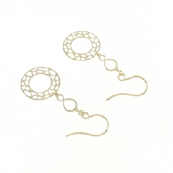 K18YG Bông tai - Hàng hiệu Authentic 871188