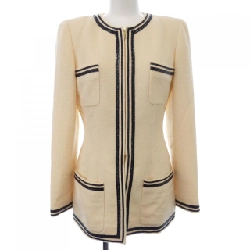 【Mã giảm giá】【Cổ điển】Áo khoác không cổ CHANEL