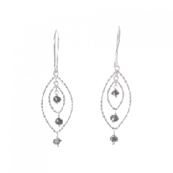 K18WG Bông tai kim cương 1.00CT - Hàng hiệu Chính hãng