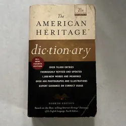 The American Heritage dictionary