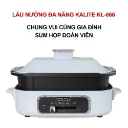 Nồi lẩu nướng đa năng KALITE KL-666 dung tích 4L 779390