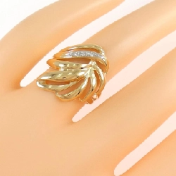 Nhẫn kim cương K18YG/PT900 - Hàng hiệu Authentic 854627