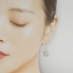 K18YG Bông tai hoa - Hàng hiệu Chính hãng 867608