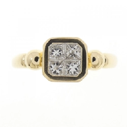 Nhẫn kim cương K18YG 0.42CT 667735