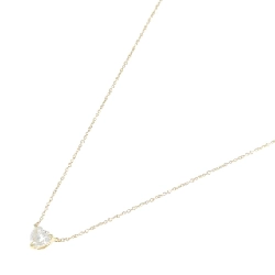 K18YG Dây chuyền kim cương 0.578CT I SI1 hình trái tim - Hàng hiệu Authentic 874882