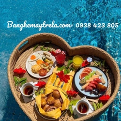Khay mây nhựa hồ bơi 473244