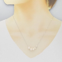 K18WG Ngọc trai Akoya Dây chuyền - Hàng hiệu Chính hãng 861193