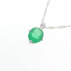 K18WG Emerald Necklace 0.43CT - Hàng hiệu Authentic 858174