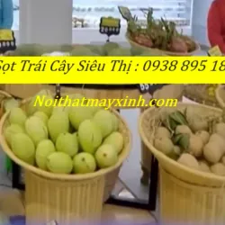 Giỏ mây trưng bày trái cây siêu thị cao 60 674842