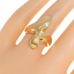 Nhẫn kim cương K18YG 0.08CT 672033