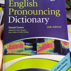 Sách Cambridge English Pronouncing Dictionary - mới có 1-2 vệt bìa sau 