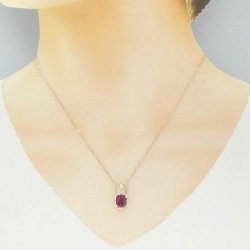 K18PG Garnet Necklace 2.16CT - Hàng hiệu Authentic 858500
