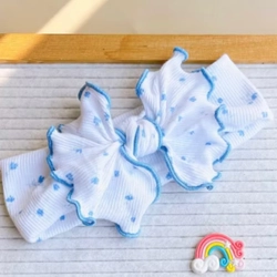 Mũ Turban cho bé siêu xinh, chất cotton Waffle Hàn, cho bé từ 4-12kg.  462208