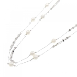 K18WG Ngọc trai Akoya Dây chuyền - Hàng hiệu Authentic 847087