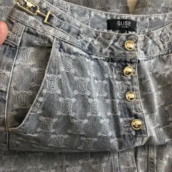 Quần jeans ống suông nữ cá tính 1001433