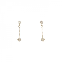 Bông tai kim cương K18YG 0.2CT - Hàng hiệu Chính hãng