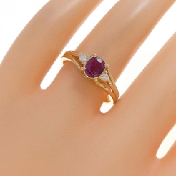 Nhẫn Ruby 750YG - Hàng hiệu Chính hãng 845851