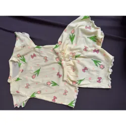 Set bộ thun mát cho bé gái 1-2t, <13kg, hàng may mẫu new mua 1 tặng 1 790724