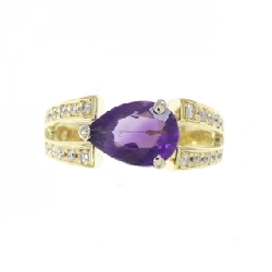 Nhẫn Amethyst K18YG/K18WG 1.22CT - Hàng hiệu Chính hãng 852493