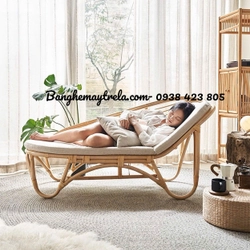 Ghế mây dài nằm thư giãn lưng cong 527877