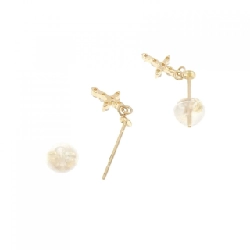 K18YG Bông tai kim cương hình chữ thập - Hàng hiệu Chính hãng 868872