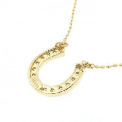 K18YG Nhẫn ngựa kim cương dây chuyền 0.20CT - Hàng hiệu Chính hãng 860779