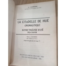 Kinh thành Huế-địa danh - Léopold Cadière
