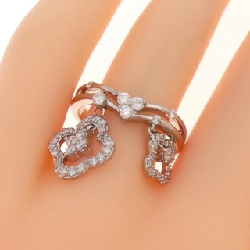 Nhẫn kim cương hoa K18WG 0.50CT 670025