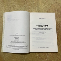 Ý thức luận- Henri Bergson 470905