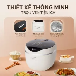 Nồi cơm điện tử UNIE URC612 , nấu cơm giảm đường, lòng nồi inox, dung tích 1,2L 574510