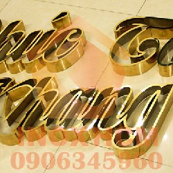Chữ Inox Vàng Gương PVD - nhận gia công inox theo yêu cầu 3447